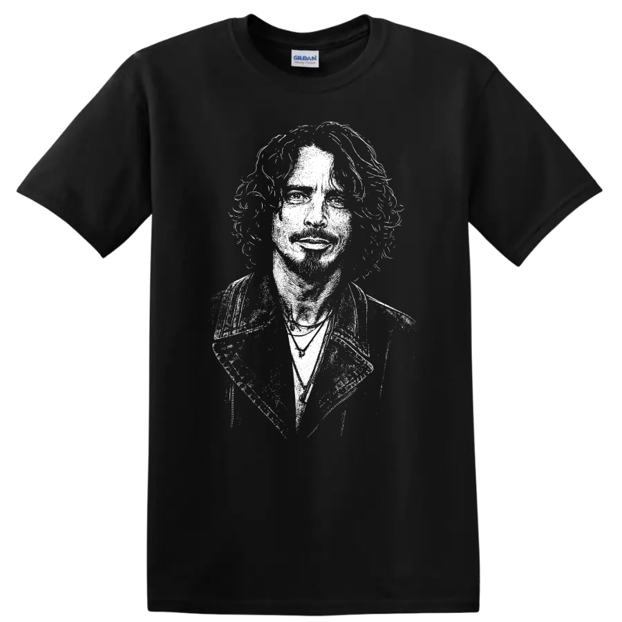 Chris Cornell Soundgarden Rock Legends Tribute T Shirt for Fans - Black