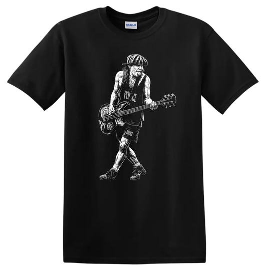Cliff Burton Metallica Rock Legends Tribute T Shirt for Fans - Black