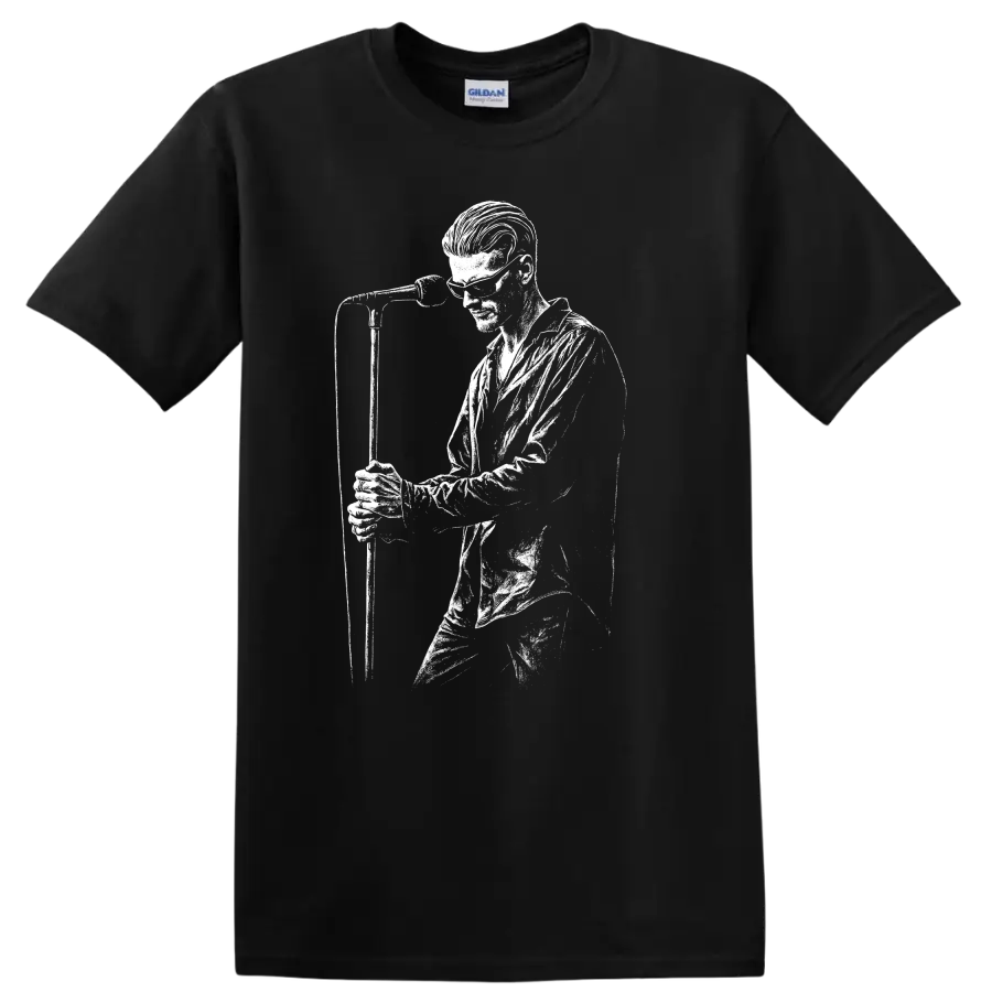 Layne Staley Alice in Chains Rock Legends Portrait T Shirt - Black
