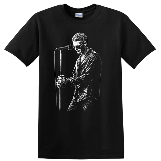 Layne Staley Alice in Chains Rock Legends Portrait T Shirt - Black