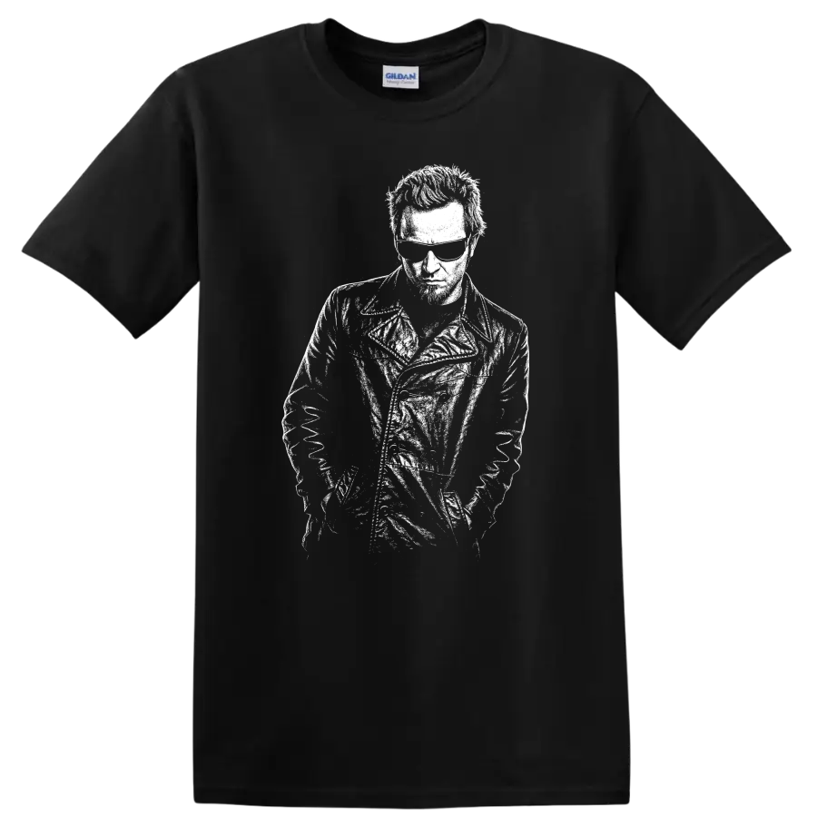 Bono U2 Rock Legends Silhouette Portrait T Shirt - Black