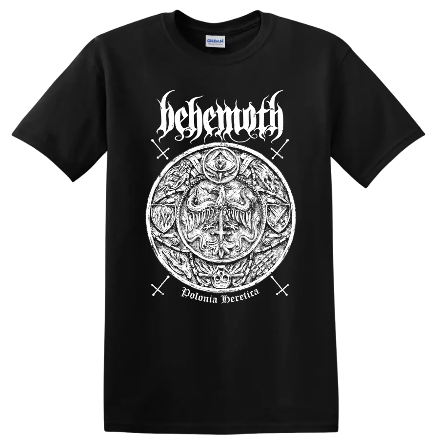 BEHEMOTH rock metal logo graphic on a T - Black