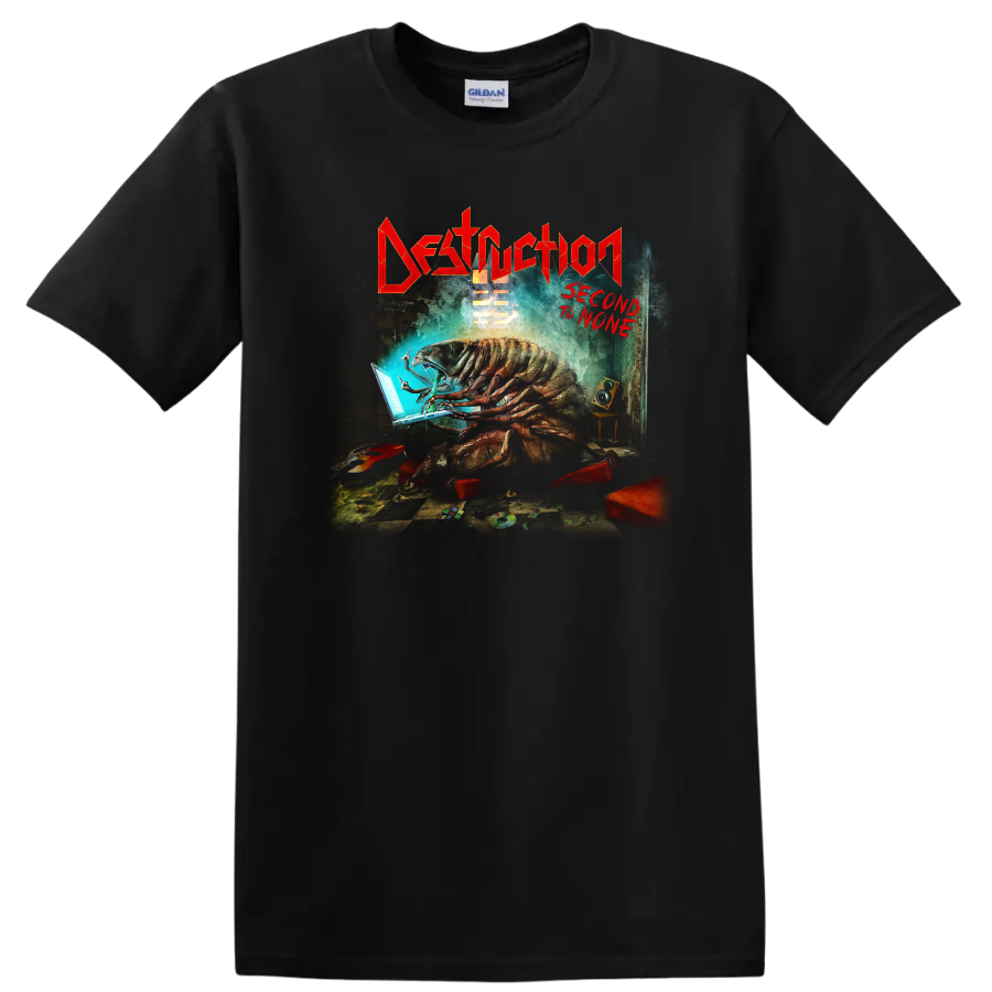 Destruction Second to None thrash metal graphic print T - Black