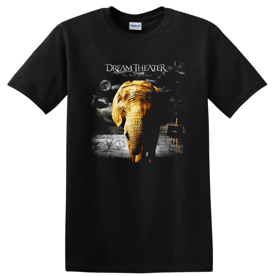 Dream Theater The Best of Times elephant graphic print T - Black