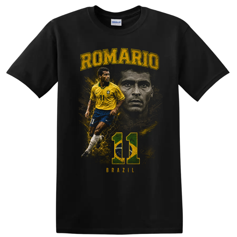 Diogo Moreira Honda soccer tribute graphic with number 11 on a Black T Shirt