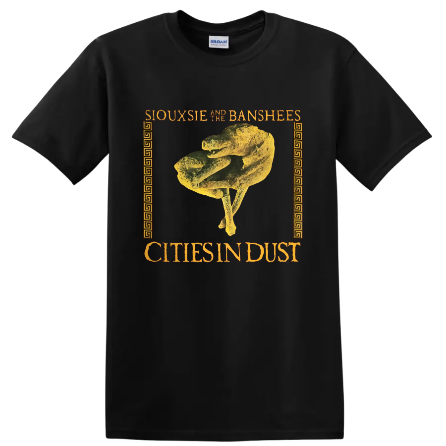 Siouxsie and the Banshees Cities in Dust gothic skeletal graphic print on a Black T Shirt