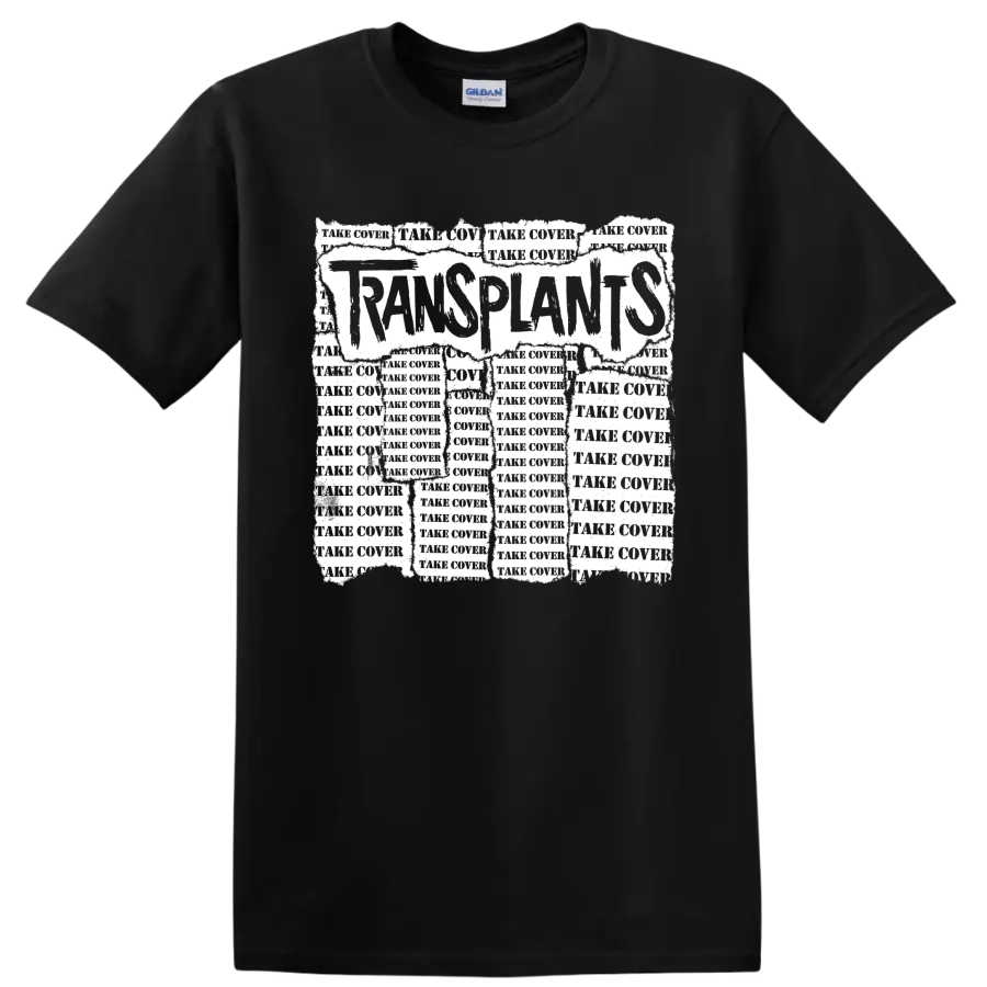 Transplants punk rock band logo graphic on a Black T Shirt