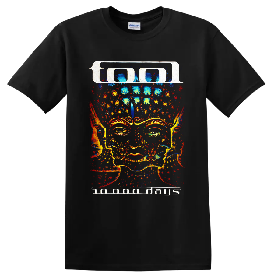 Tool psychedelic ornamental face artwork on a Black T Shirt