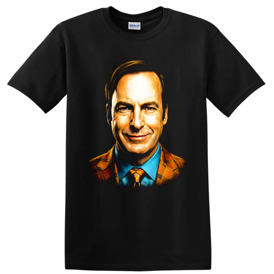 Jimmy McGill Better Call Saul colorful painterly portrait on a Black T Shirt