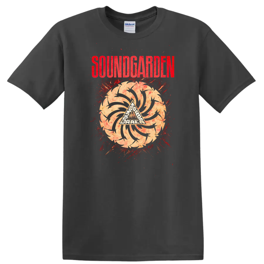 SOUNDGARDEN Retro Heavy Metal Album Cover Legend Style T Shirt - Charcoal