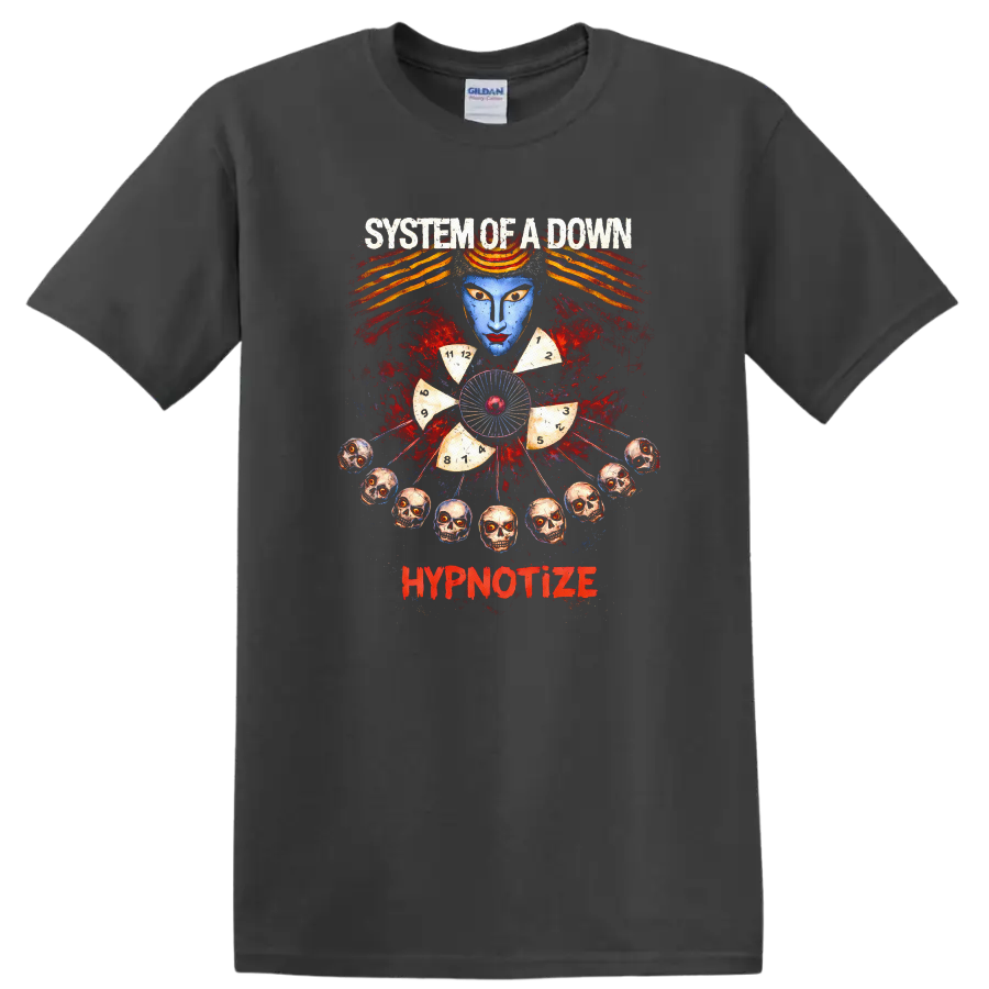 System of a Down Hypnotize Vintage Rock T Shirt - Charcoal