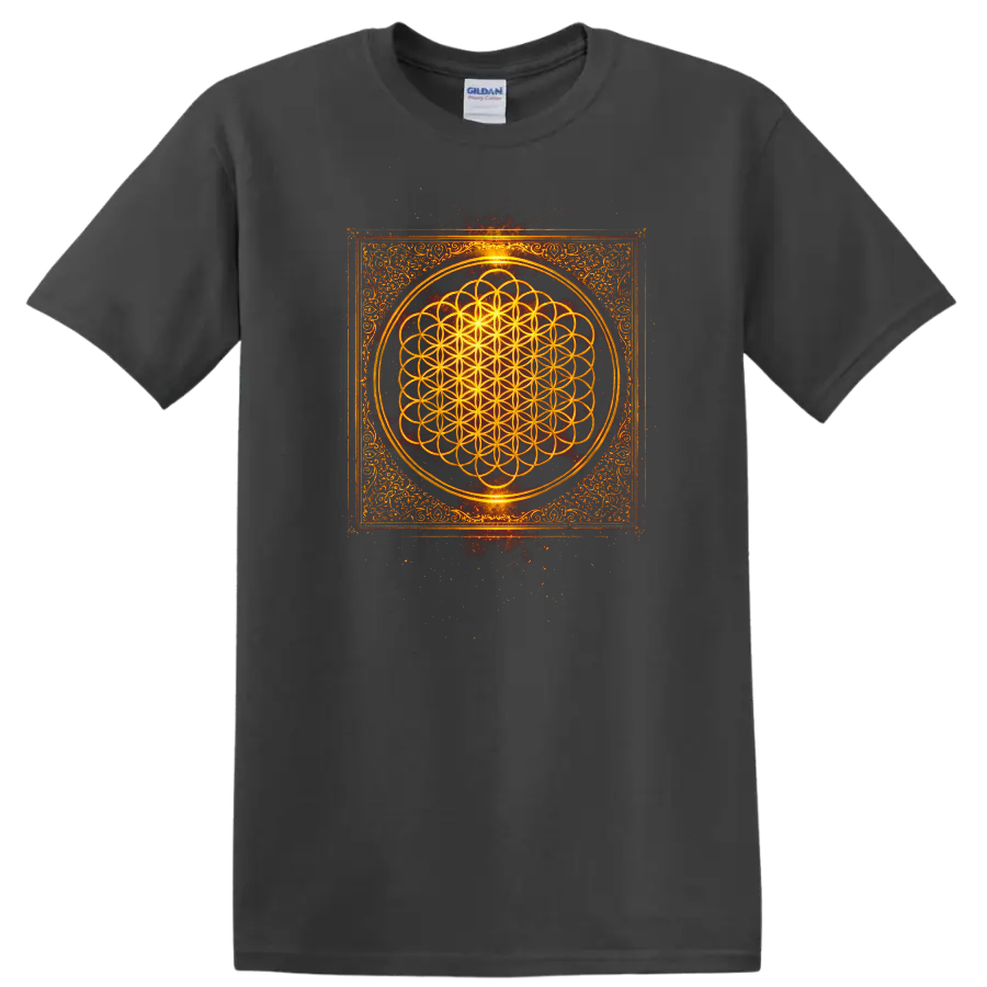 Vintage Classic Rock Album Cover Art Style T Shirt - Charcoal