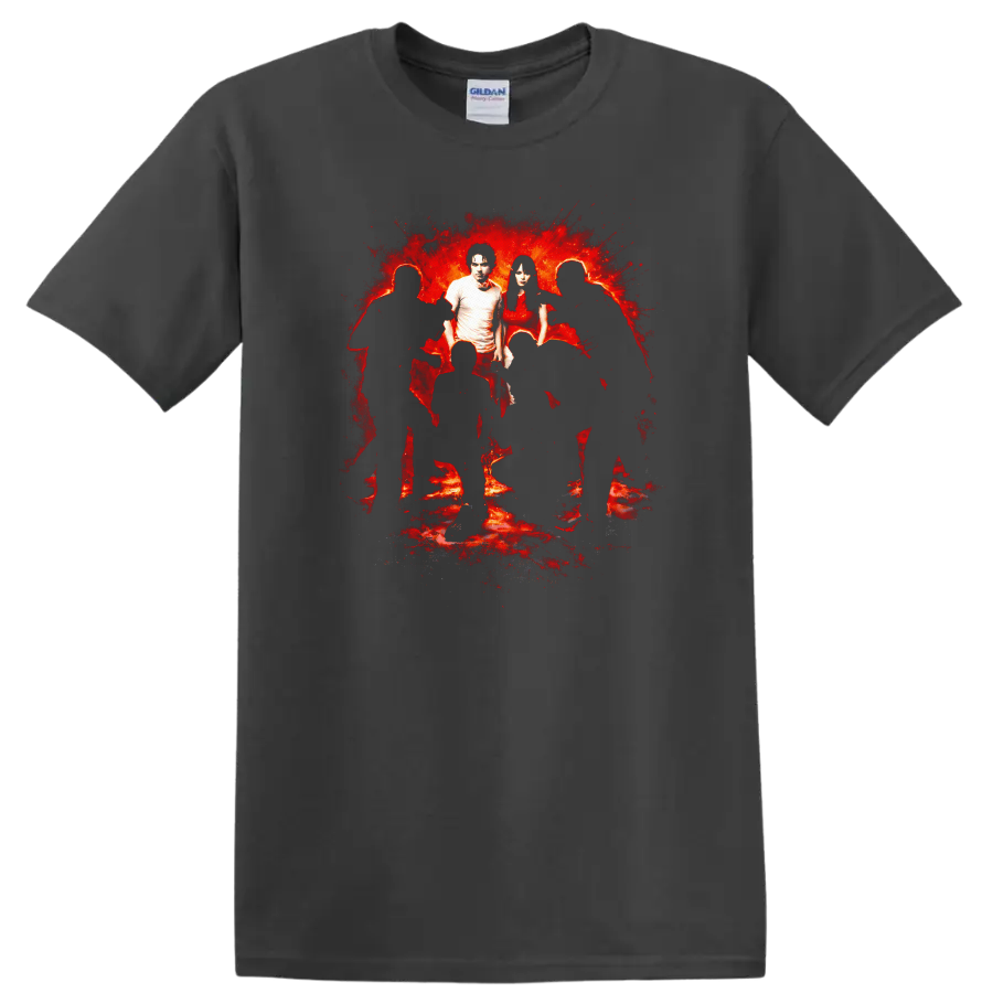 Vintage Classic Rock Album Cover Art Style T Shirt - Charcoal