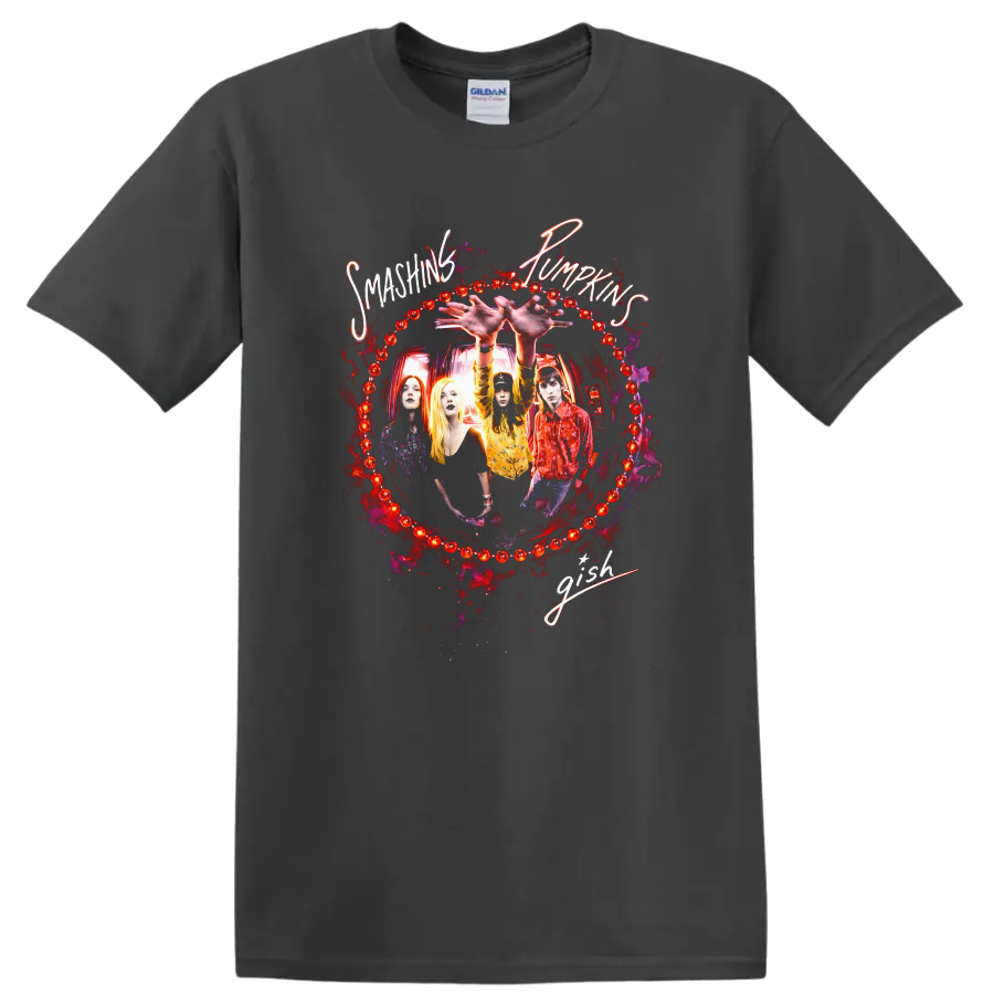 Smashing Pumpkins Vintage Classic Rock T Shirt - Charcoal