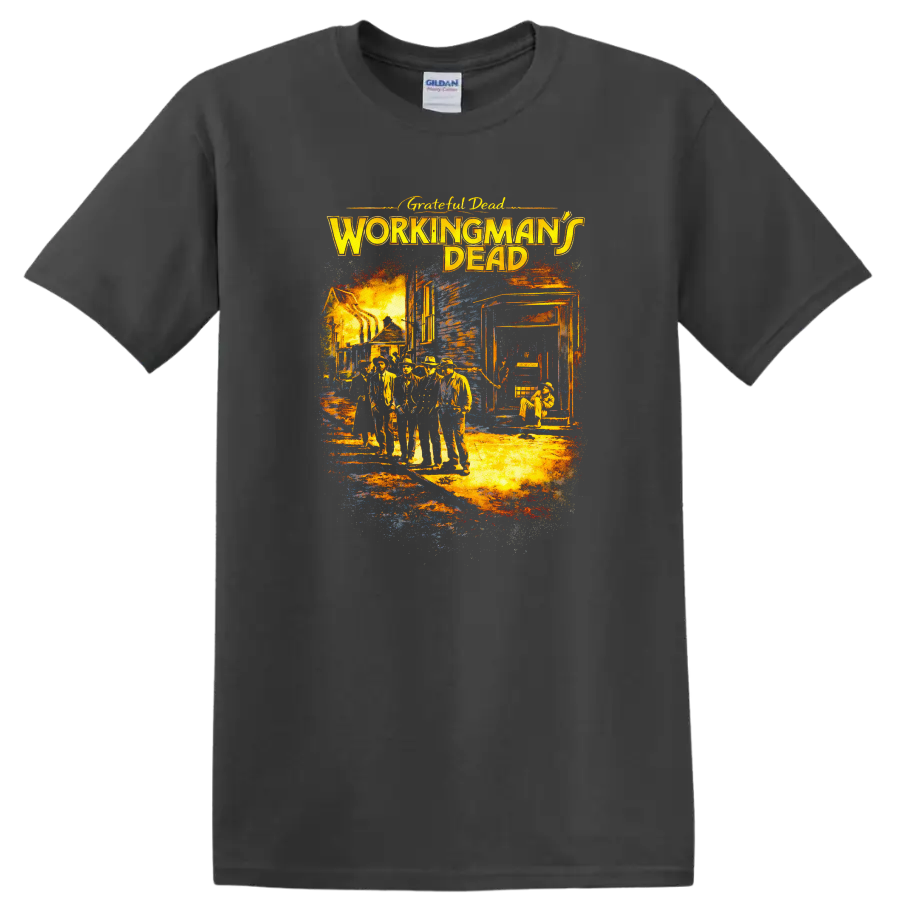 Grateful Dead Workingman's Dead Vintage T Shirt - Charcoal
