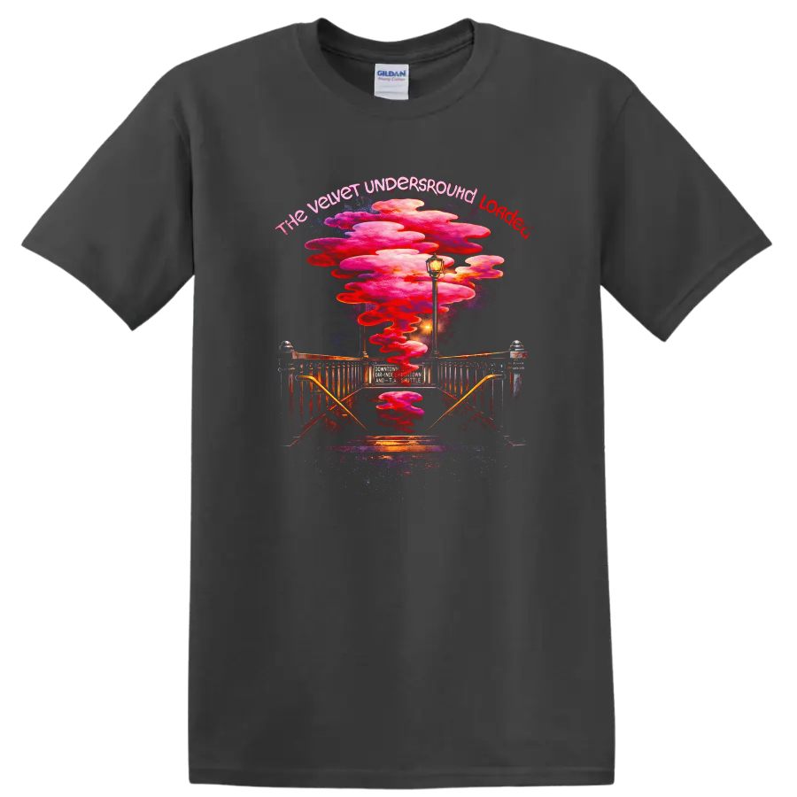 The Velvet Underground Loaded Vintage Classic Rock T Shirt - Charcoal