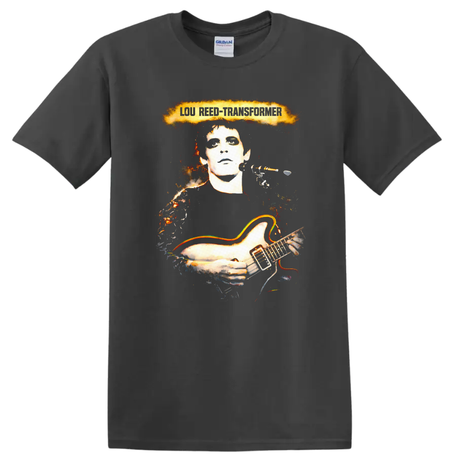 Lou Reed Transformer Vintage Classic Rock T Shirt - Charcoal