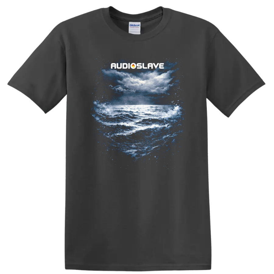 Audioslave Vintage Classic Rock Album Cover Art Style T Shirt - Charcoal