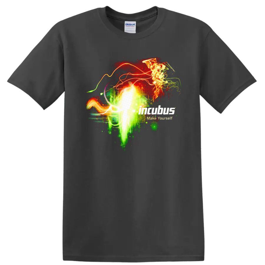 Incubus Make Yourself Vintage Classic Rock T Shirt - Charcoal