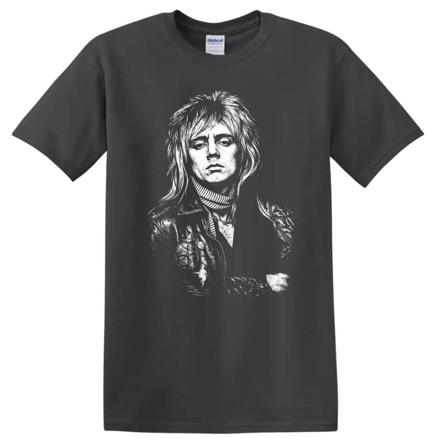 Roger Taylor Queen Rock Legends Tribute T Shirt for Classic Music Fans - Charcoal