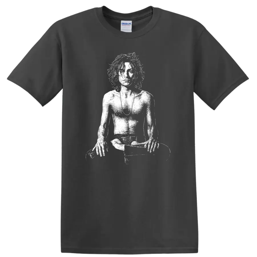 Syd Barrett Pink Floyd Rock Legends Tribute T Shirt Classic Unisex - Charcoal