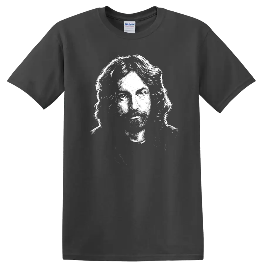 Nick Mason Pink Floyd Rock Legends T Shirt Tribute Graphic - Charcoal