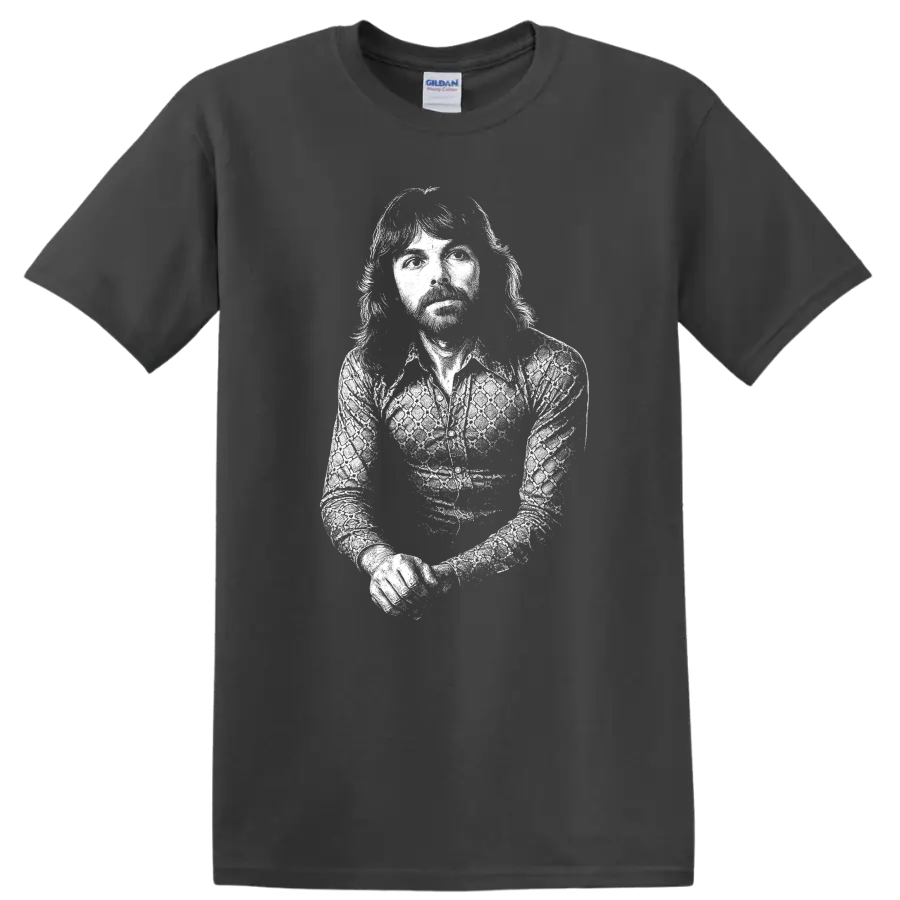 Richard Wright Pink Floyd Rock Legends Vintage Style T Shirt - Charcoal