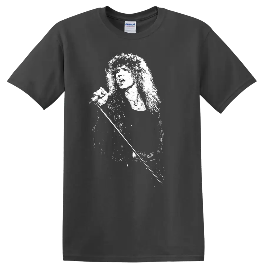 David Coverdale Whitesnake Deep Purple Rock Legends T Shirt - Charcoal