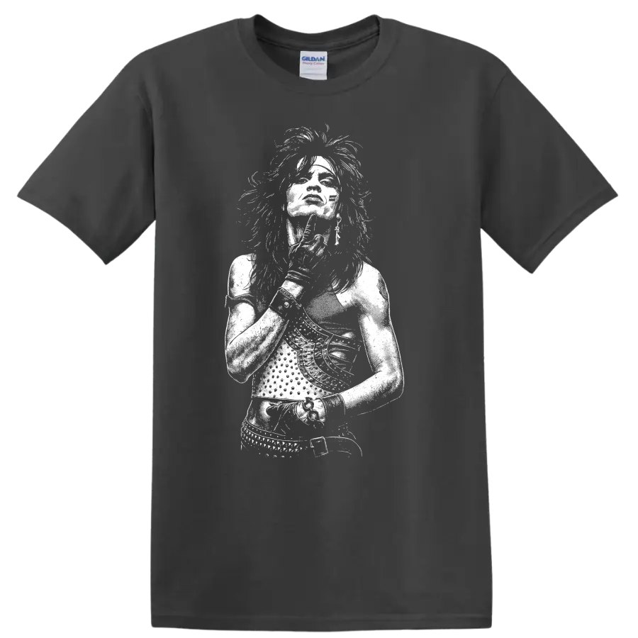 Tommy Lee Mötley Crüe Rock Legends Portrait T Shirt - Charcoal