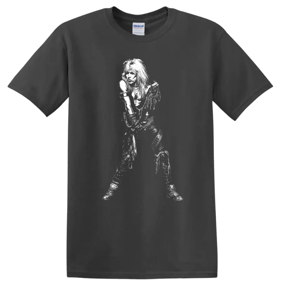 Vince Neil Mötley Crüe Rock Legends Silhouette T Shirt - Charcoal