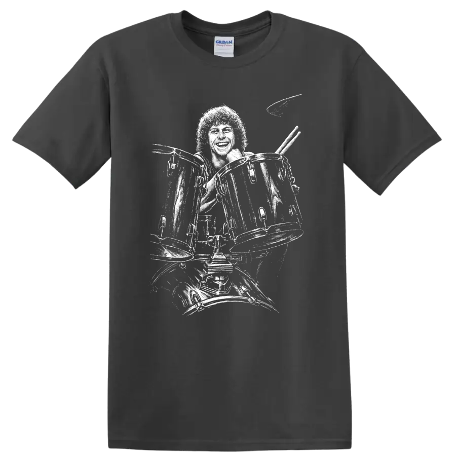 Rick Allen Def Leppard Rock Legends Graphic T Shirt - Charcoal