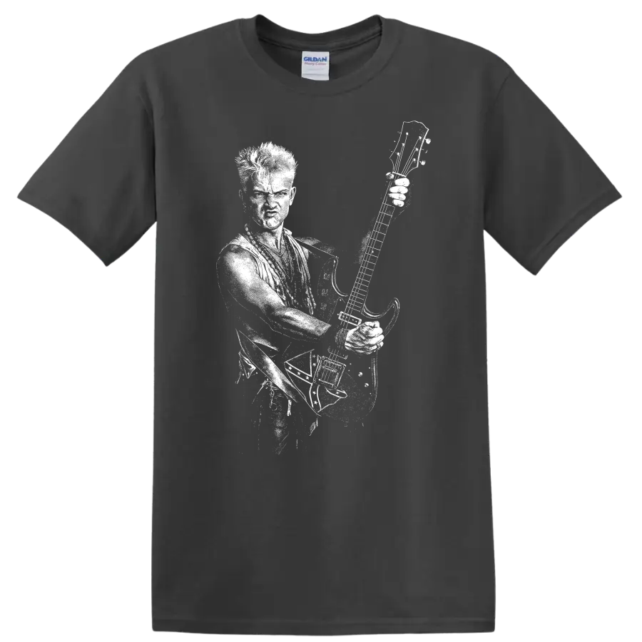 Rudolf Schenker Scorpions Rock Legends Guitarist T Shirt - Charcoal