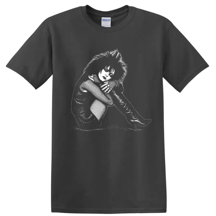 Siouxsie and the Banshees Rock Legends Portrait T Shirt - Charcoal