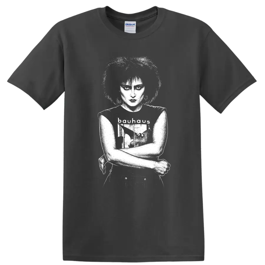 Siouxsie and the Banshees Rock Legends T Shirt for Fans - Charcoal
