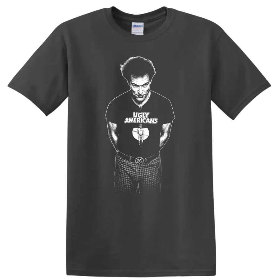 Iggy Pop The Stooges Rock Legends Silhouette T Shirt - Charcoal