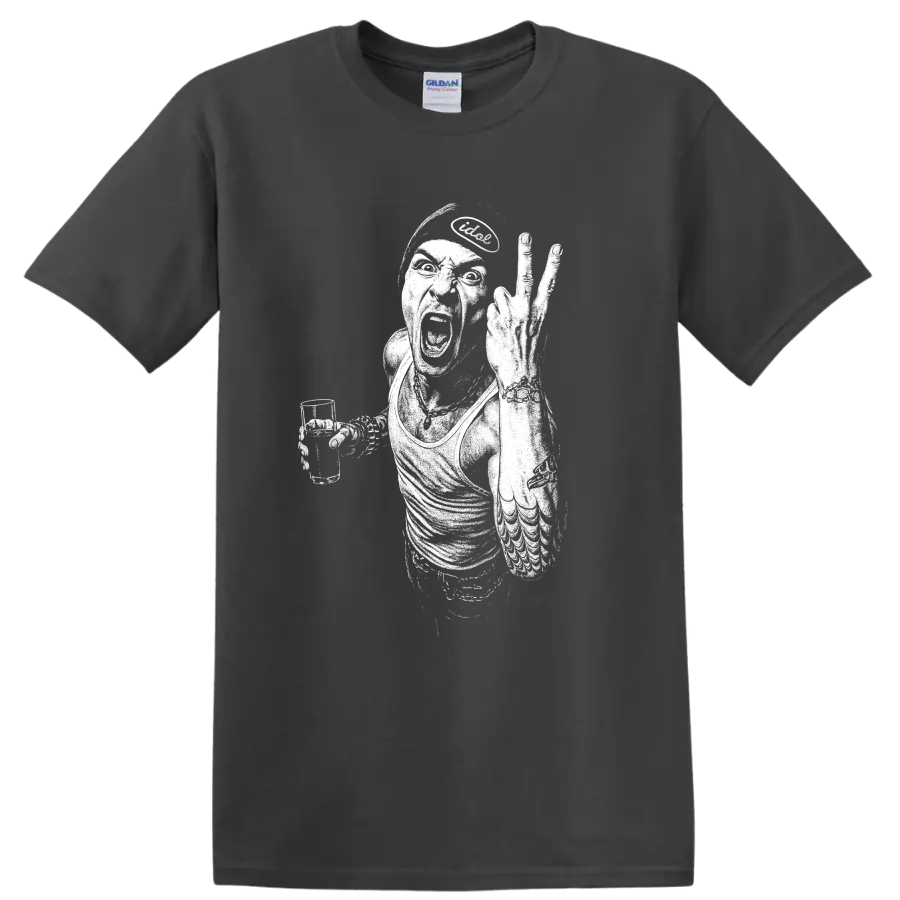 Chester Bennington Linkin Park Rock Legends Tribute T Shirt - Charcoal