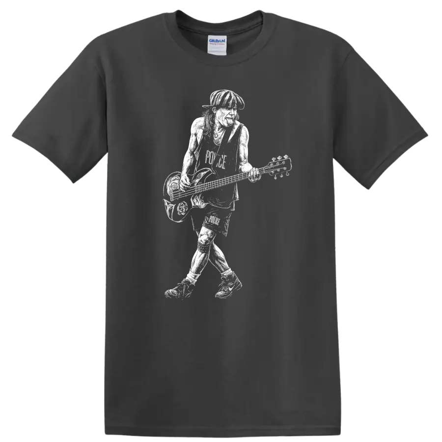 Cliff Burton Metallica Rock Legends Tribute T Shirt for Fans - Charcoal