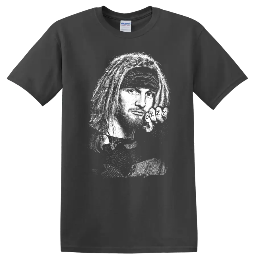 Layne Staley Alice in Chains Rock Legends Tribute T Shirt - Charcoal