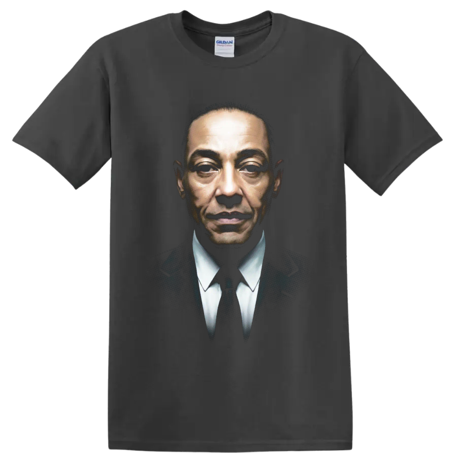 Gustavo Fring Breaking Bad dramatic formal portrait graphic on a Charcoal T Shirt