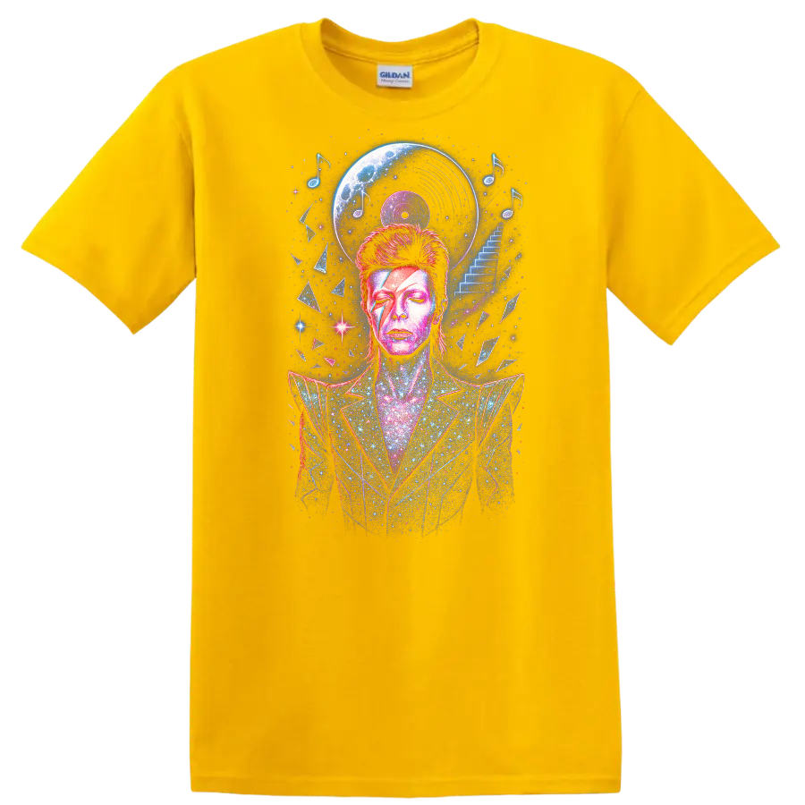 Retro Rock Heavy Metal Album Cover Legend Style T Shirt - Daisy (Yellow)