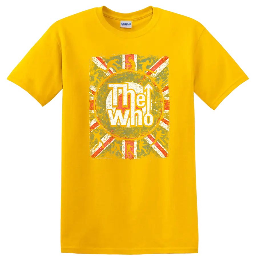 The Who Retro Rock Band Album Cover Style T Shirt - Daisy (Yellow)