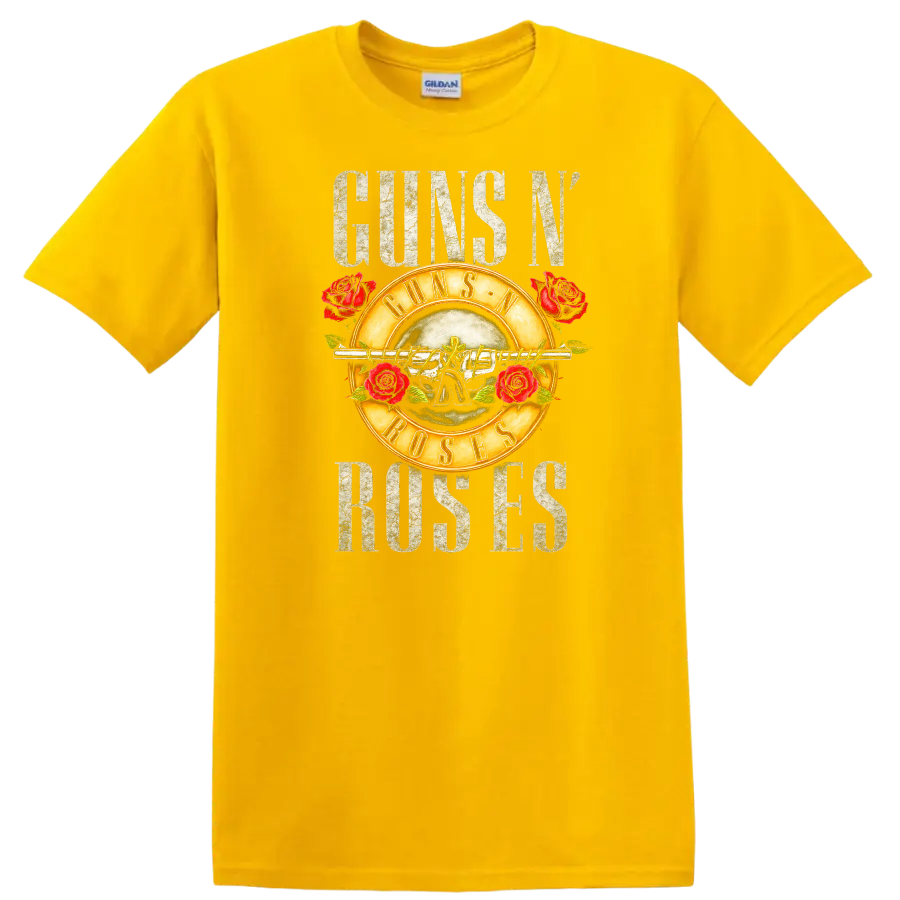 Guns N' Roses Retro Rock Album Cover Legend T Shirt - Daisy (Yellow)