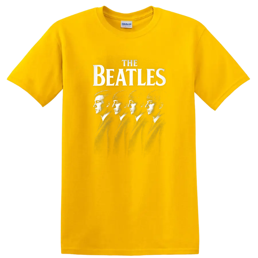 The Beatles Retro Rock Album Cover Style T Shirt - Daisy (Yellow)