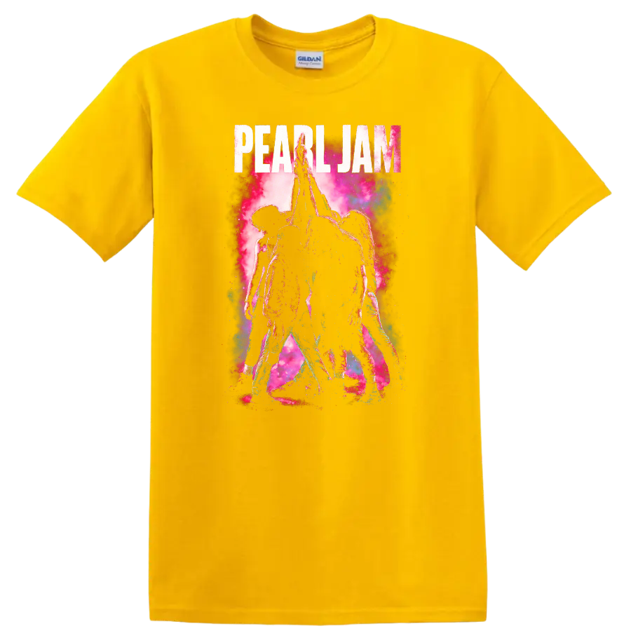 Pearl Jam Retro Rock Heavy Metal Album Style T Shirt - Daisy (Yellow)