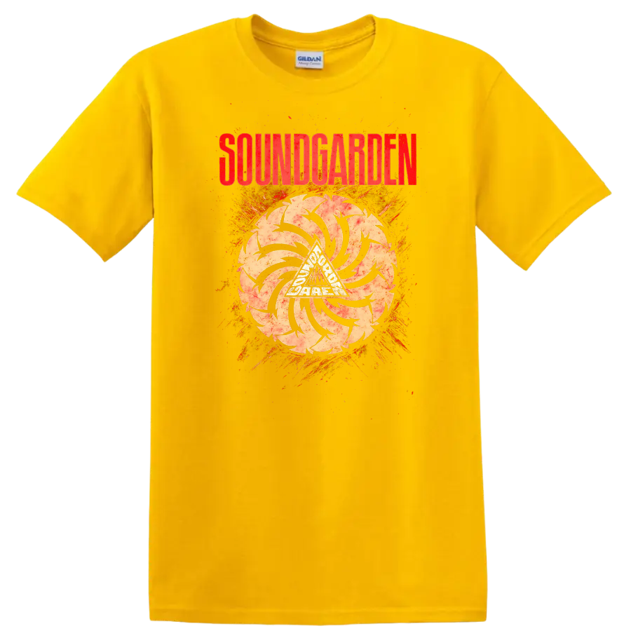 SOUNDGARDEN Retro Heavy Metal Album Cover Legend Style T Shirt - Daisy (Yellow)