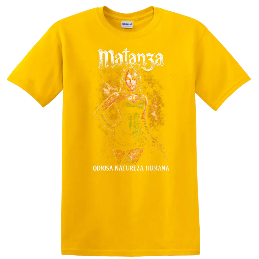 Matanga Retro Metal Album Cover Legend Art T Shirt - Daisy (Yellow)