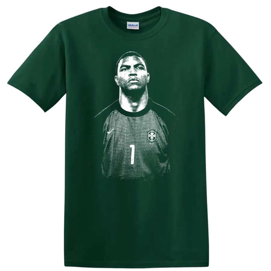 Retro soccer portrait style graphic of Nelson de Jesus Silva - Forest Green