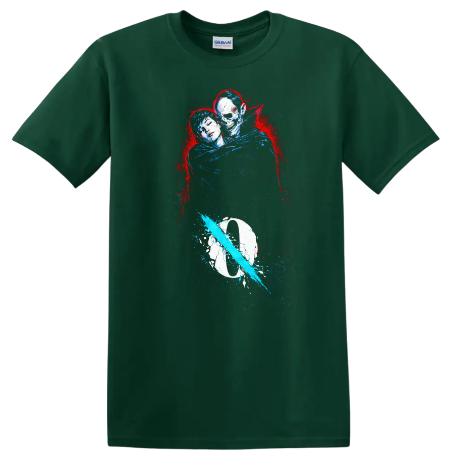 Vintage Classic Rock Album Cover Art Style T Shirt - Forest Green