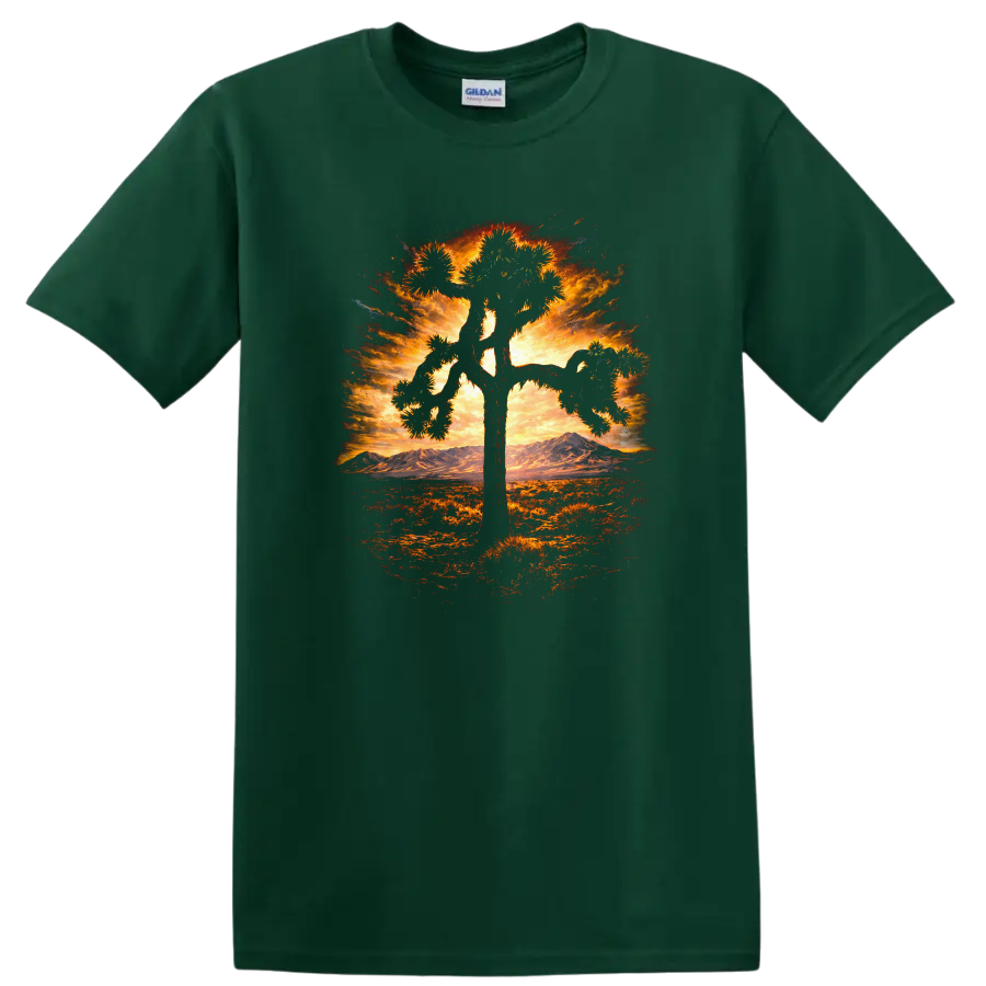 Vintage Classic Rock Album Cover Art Style T Shirt - Forest Green