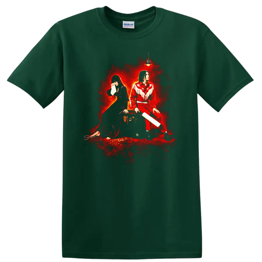 Vintage Classic Rock Album Cover Art Style T Shirt - Forest Green